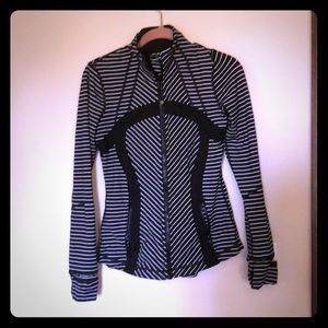 Black And White Lululemon Striped Define Jacket
